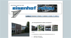 Desktop Screenshot of eisenhof-rehau.de